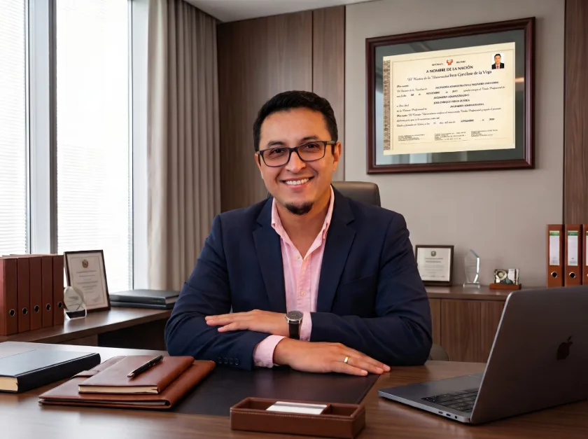Ing. Enrique Terán Z., Ingeniero en Administración